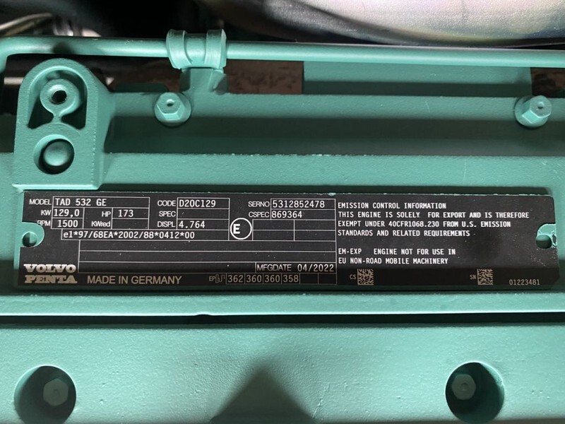 New Generator set Volvo TAD 532 GE 145 kVA Silent generatorset New !: picture 6