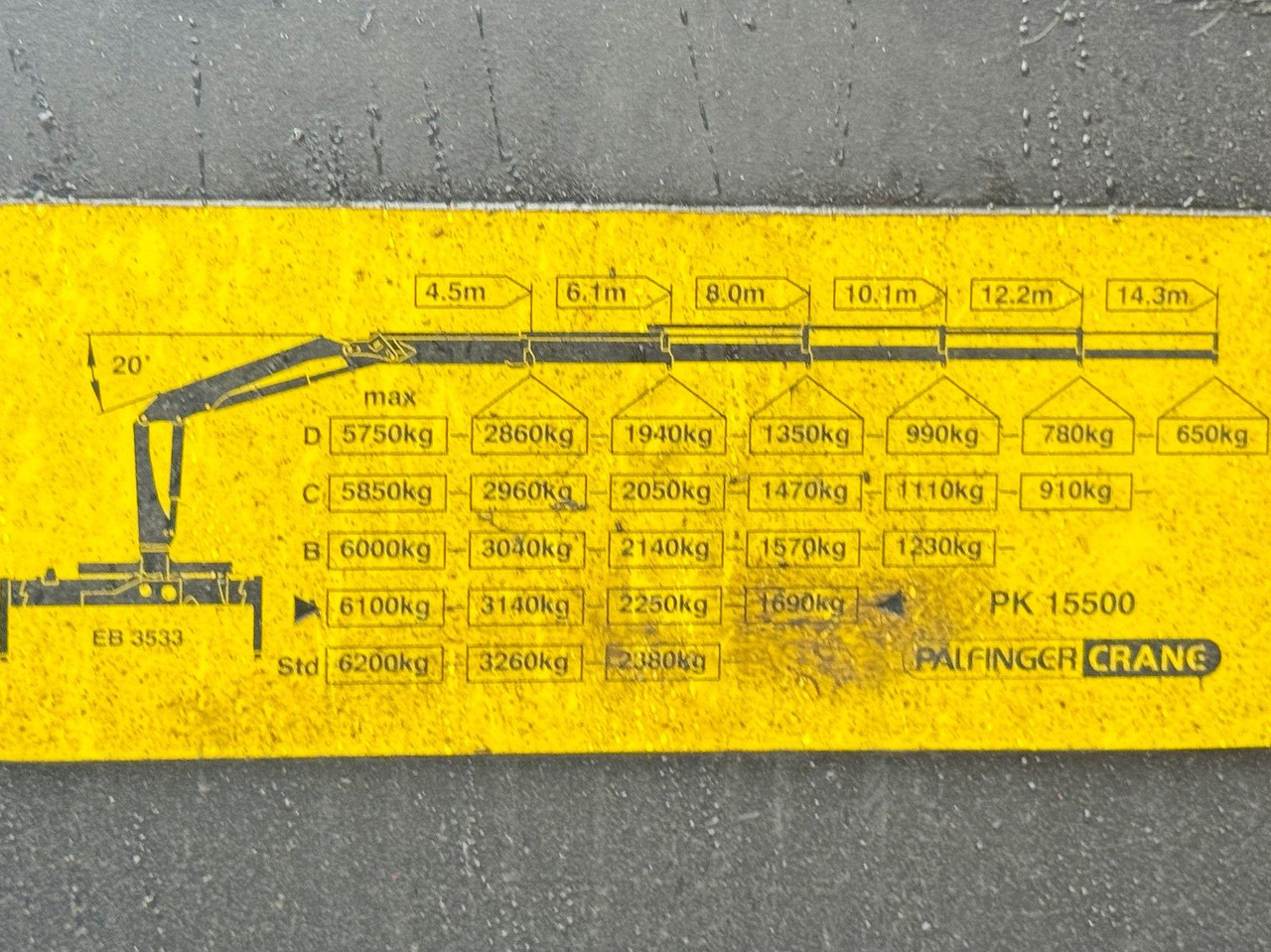 Crane truck MAN TGA 26.400 * KIPPER 6,00m + PK 15500 * 6x4 * TOP: picture 8