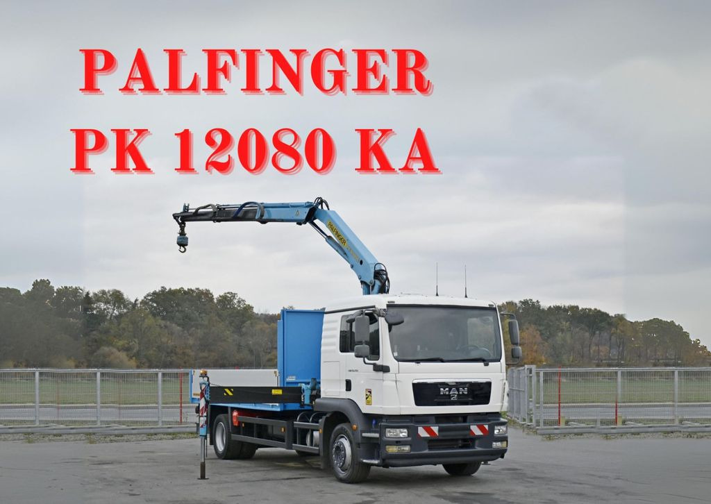 MAN TGM 18.250* PRITSCHE 4,80m* PK 12080 KA/FUNK*TOP - Crane truck, Dropside/ Flatbed truck: picture 1 MAN TGM 18.250* PRITSCHE 4,80m* PK 12080 KA/FUNK*TOP - Crane truck, Dropside/ Flatbed truck: picture 1