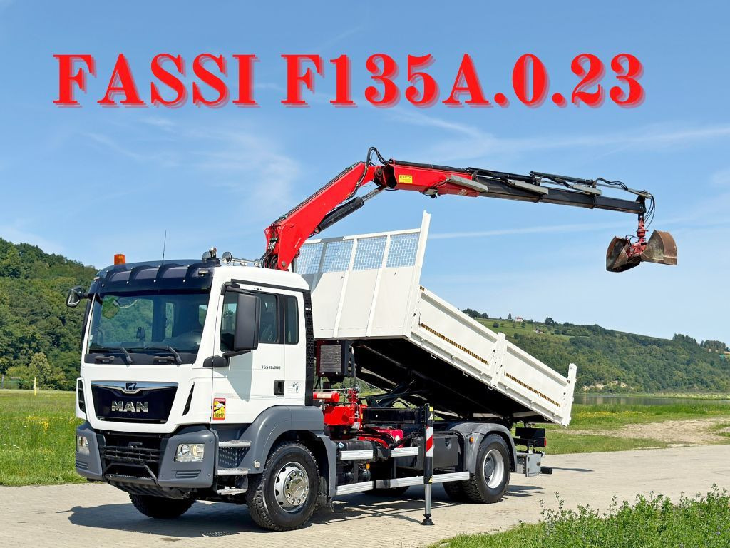 MAN TGS 18.360 * FASSI F135A.0.23 + FUNK * TOP - Tipper, Crane truck: picture 1 MAN TGS 18.360 * FASSI F135A.0.23 + FUNK * TOP - Tipper, Crane truck: picture 1