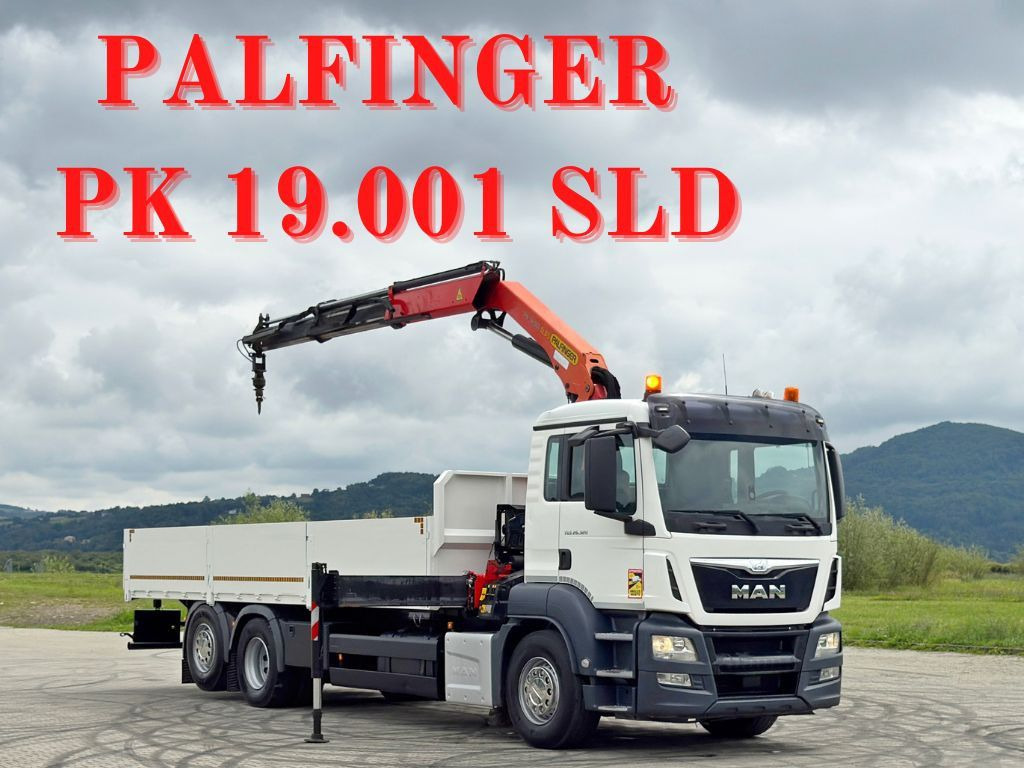 MAN TGS 26.320*PRITSCHE 7,50m /PK 19.001 SLD + FUNK - Crane truck: picture 1 MAN TGS 26.320*PRITSCHE 7,50m /PK 19.001 SLD + FUNK - Crane truck: picture 1