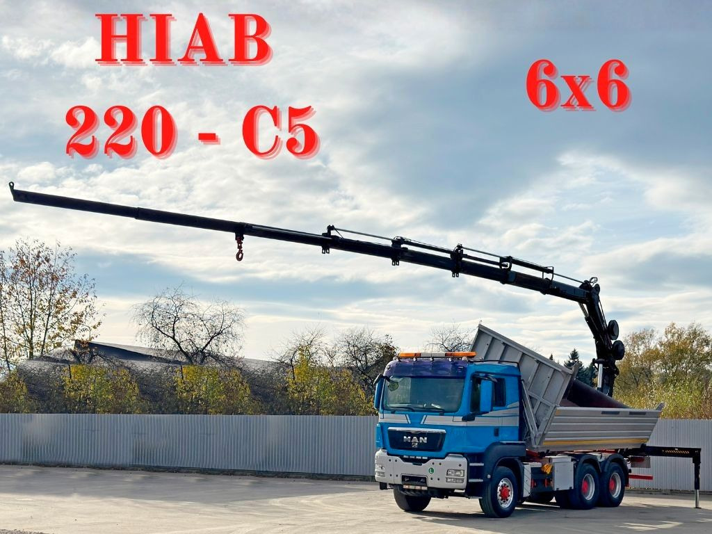 MAN TGS 26.480 * HIAB 220 - C5 + FUNK / 6x6 - Tipper, Crane truck: picture 1 MAN TGS 26.480 * HIAB 220 - C5 + FUNK / 6x6 - Tipper, Crane truck: picture 1