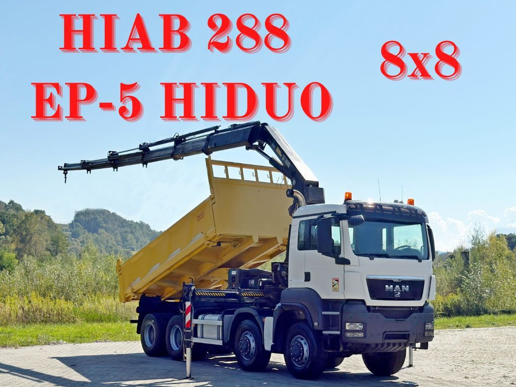 MAN TGS 32.510 * HIAB 288 EP - 5HIDUO/ FUNK * 8x8 - Crane truck: picture 1 MAN TGS 32.510 * HIAB 288 EP - 5HIDUO/ FUNK * 8x8 - Crane truck: picture 1