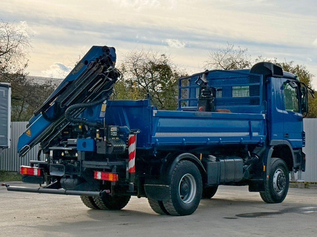 Tipper, Crane truck Mercedes-Benz ACTROS 1841 * PK 10501 + FUNK * TOP * 4x4: picture 7