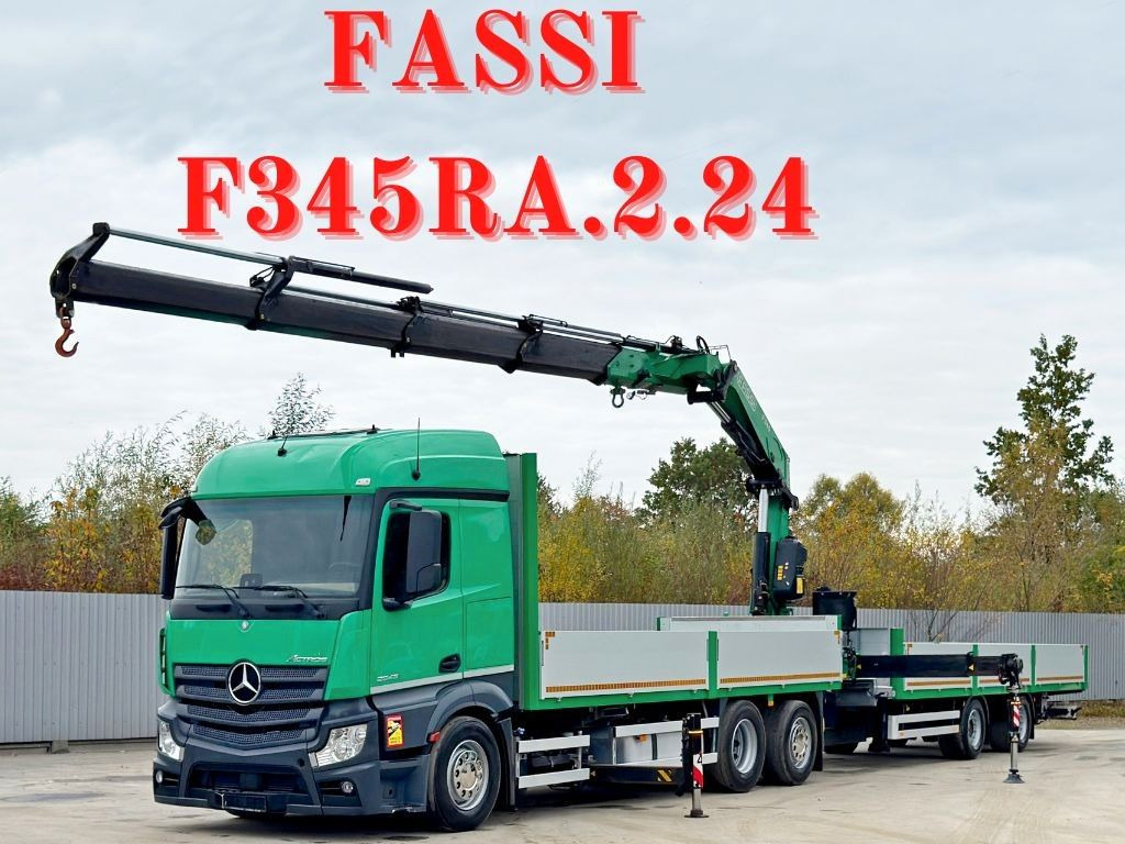 Mercedes-Benz ACTROS 2645* FASSI F345 RA 2.4/FUNK+Anhänger - Crane truck: picture 1 Mercedes-Benz ACTROS 2645* FASSI F345 RA 2.4/FUNK+Anhänger - Crane truck: picture 1