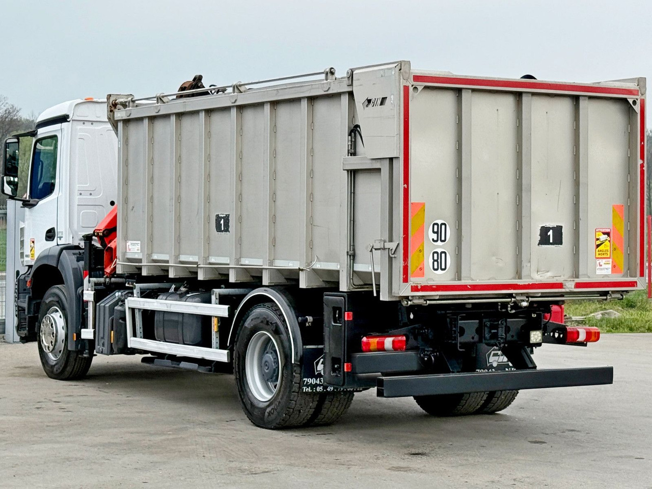 Tipper, Crane truck Mercedes-Benz AROCS 1830* KIPPER 5,00m * PK 7.501 SLD A + FUNK: picture 9