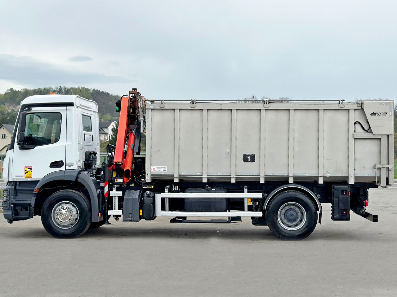 Tipper, Crane truck Mercedes-Benz AROCS 1830* KIPPER 5,00m * PK 7.501 SLD A + FUNK: picture 7