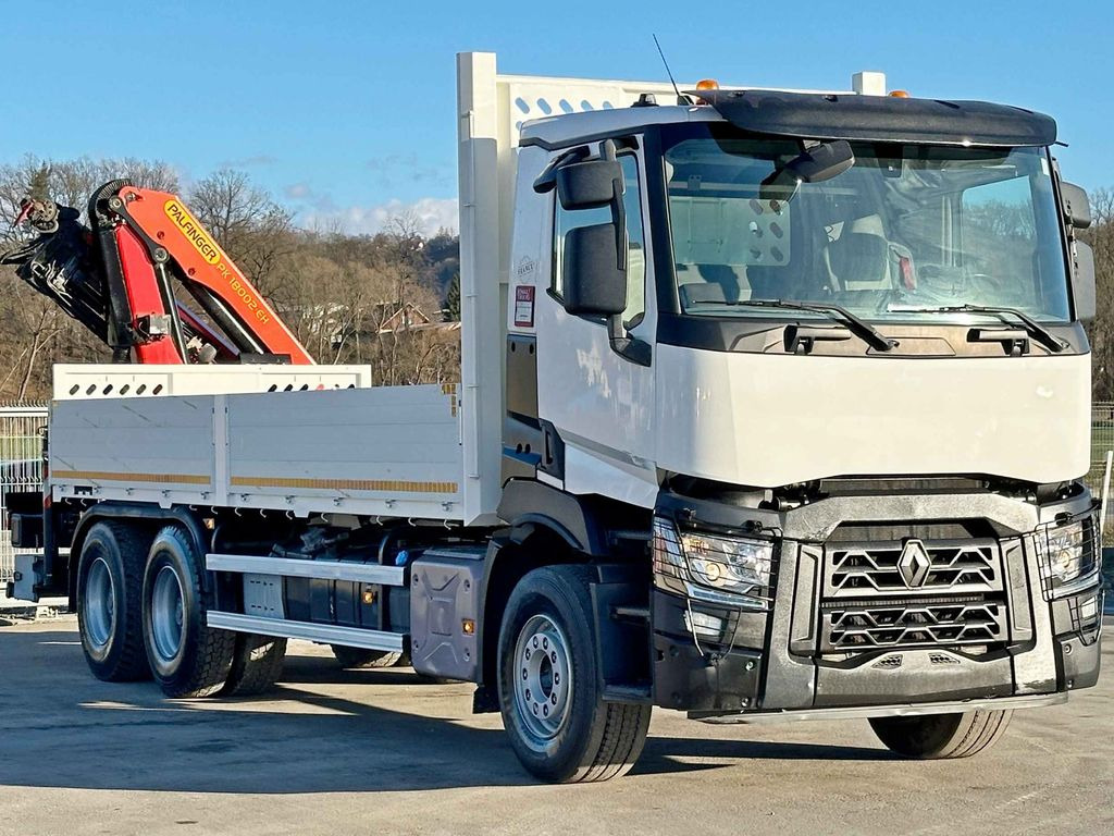 Renault C 380 *PRITSCHE 6,80m * PK 18002-EH C + FUNK*6x4 - Crane truck, Dropside/ Flatbed truck: picture 3 Renault C 380 *PRITSCHE 6,80m * PK 18002-EH C + FUNK*6x4 - Crane truck, Dropside/ Flatbed truck: picture 3