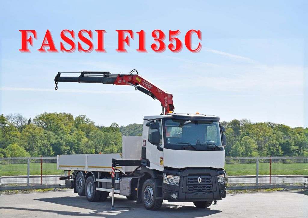 Renault C 380 * PRITSCHE 7,05 m* FASSI F 135C + FUNK Renault C 380 * PRITSCHE 7,05 m* FASSI F 135C + FUNK - Crane truck: picture 1 Renault C 380 * PRITSCHE 7,05 m* FASSI F 135C + FUNK Renault C 380 * PRITSCHE 7,05 m* FASSI F 135C + FUNK - Crane truck: picture 1