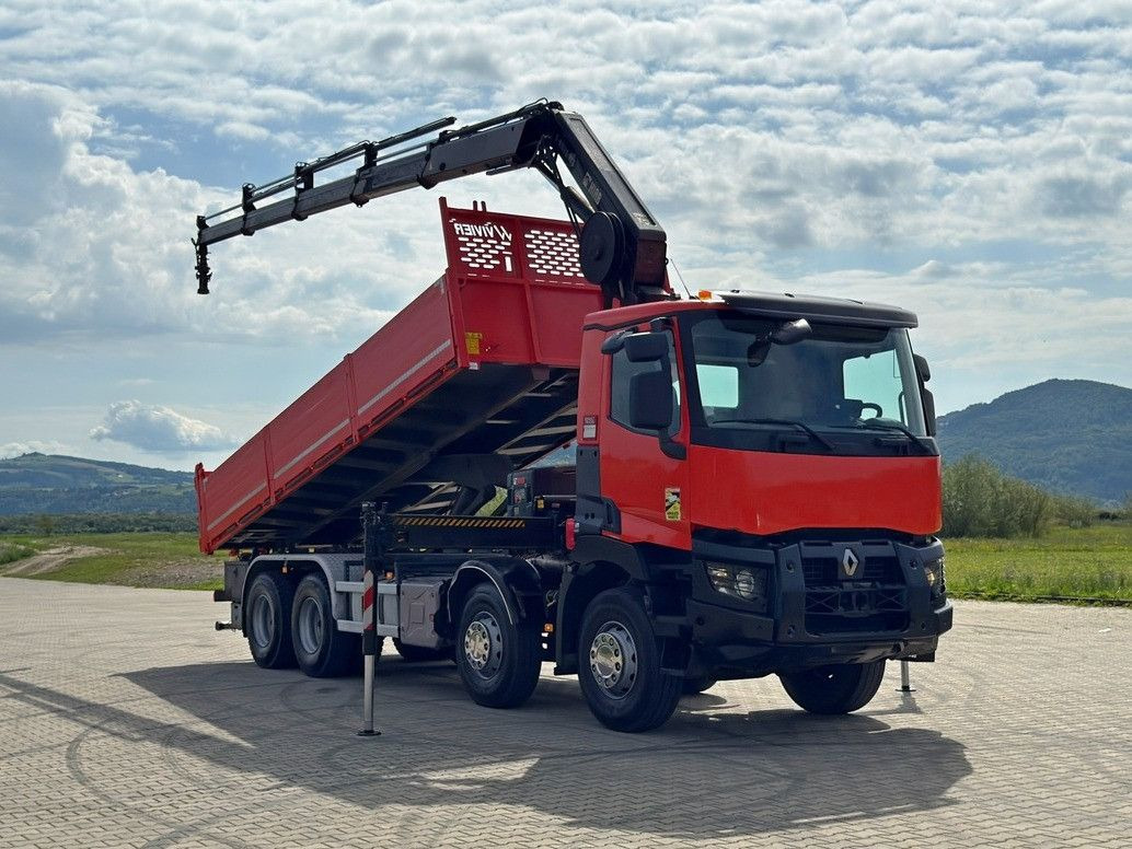 Renault C 430 *KIPPER 6,80m* HIAB X-HIDUO 188 ES-4 * 8x4 - Crane truck: picture 2 Renault C 430 *KIPPER 6,80m* HIAB X-HIDUO 188 ES-4 * 8x4 - Crane truck: picture 2