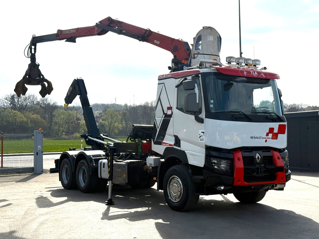 Renault C520 * ABROLLKIPPER 4,80 m * KESLA * 6x4! - Hook lift truck, Crane truck: picture 2 Renault C520 * ABROLLKIPPER 4,80 m * KESLA * 6x4! - Hook lift truck, Crane truck: picture 2