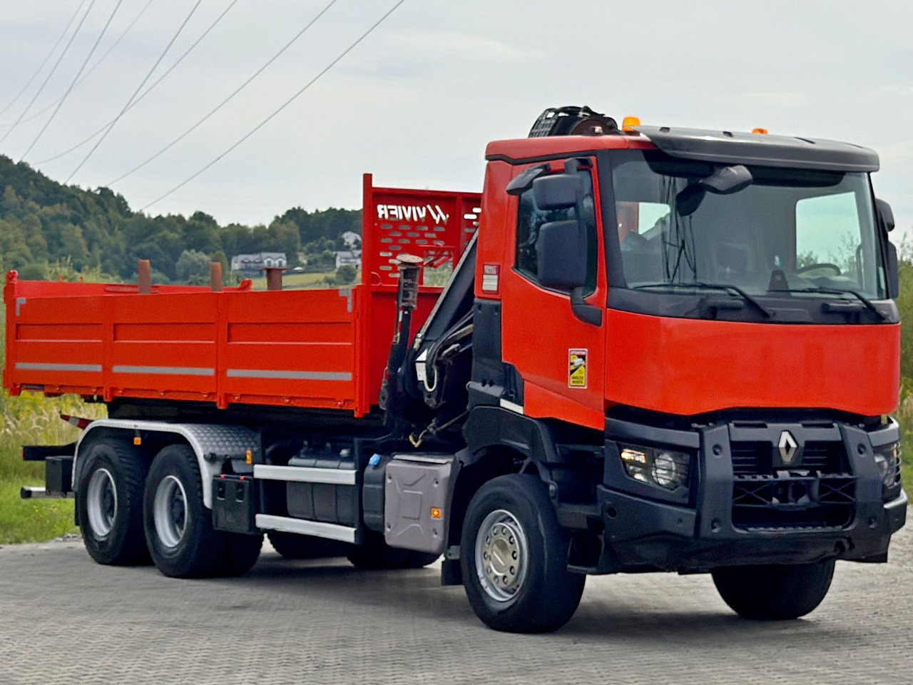 Renault K 380 * HIAB 144 BS - 3 HIDUO + FUNK * 6x4 * TOP - Crane truck: picture 4 Renault K 380 * HIAB 144 BS - 3 HIDUO + FUNK * 6x4 * TOP - Crane truck: picture 4