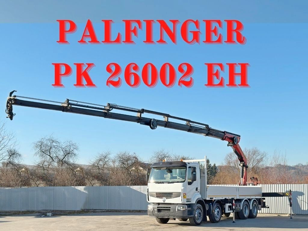 Renault Premium 430 DXI * PRITSCHE 7,40m *PK 26002 EH - Crane truck: picture 1 Renault Premium 430 DXI * PRITSCHE 7,40m *PK 26002 EH - Crane truck: picture 1