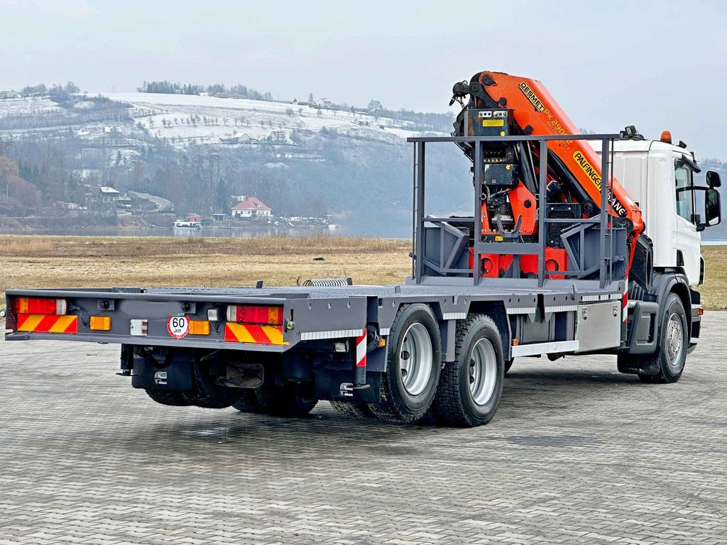 Crane truck, Dropside/ Flatbed truck Scania P 420* PLATFORM 6,80m * PK 29002+FUNK * TOP: picture 8