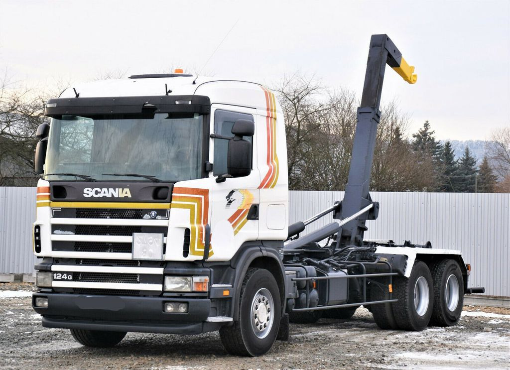 Scania R124 470 Abrollkipper *6x2* Top Zustand ! Scania R124 470 Abrollkipper * 6x2 * Motor Problem - Hook lift truck: picture 2 Scania R124 470 Abrollkipper *6x2* Top Zustand ! Scania R124 470 Abrollkipper * 6x2 * Motor Problem - Hook lift truck: picture 2