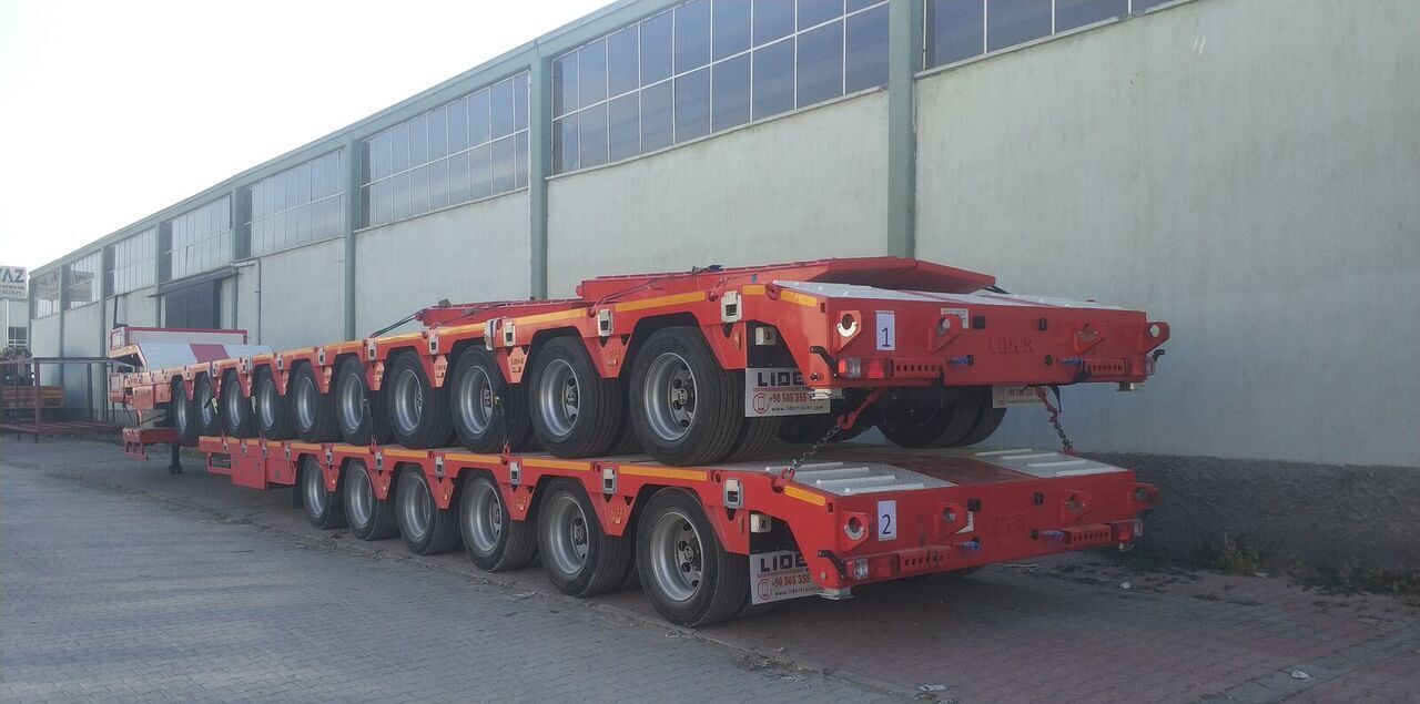 New Low loader semi-trailer LIDER 2025 model 150 Tons capacity Lowbed semi trailer: picture 8