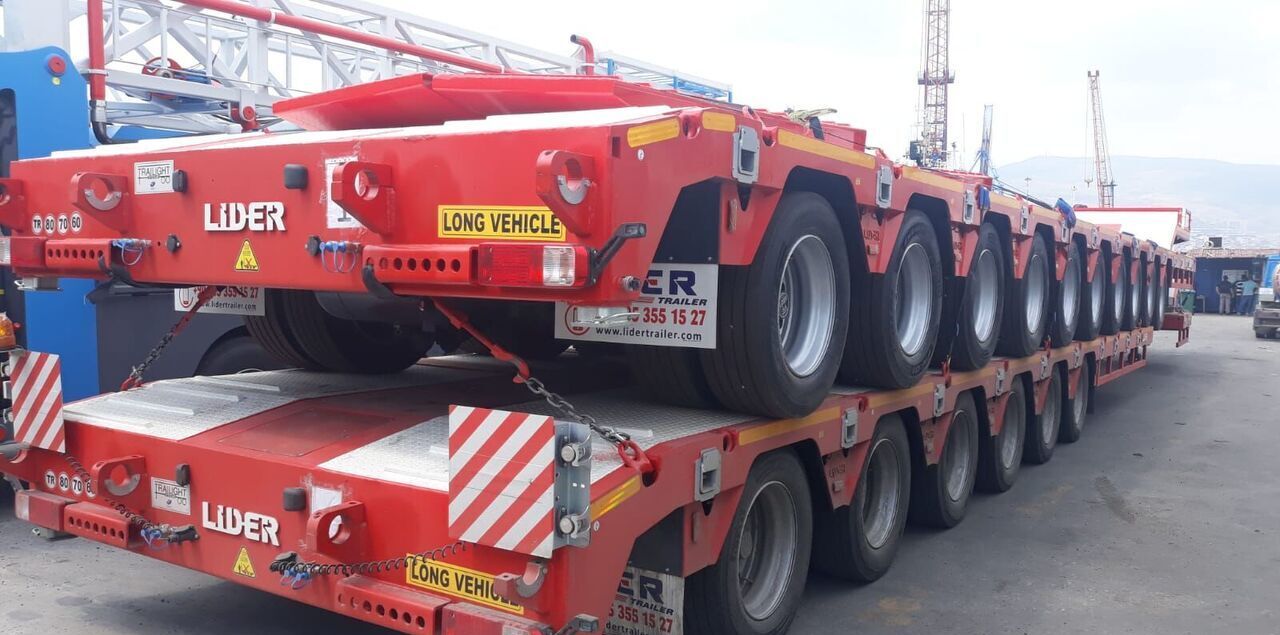 New Low loader semi-trailer LIDER 2025 model 150 Tons capacity Lowbed semi trailer: picture 14