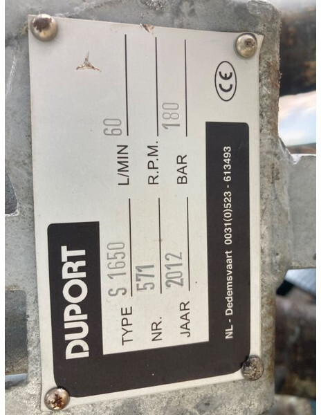 Duport S 1650 - Tractor mounted sprayer: picture 3 Duport S 1650 - Tractor mounted sprayer: picture 3