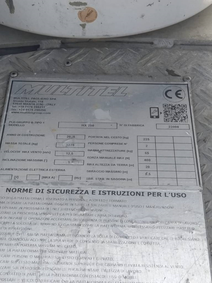 Multitel HX200 - Truck mounted aerial platform: picture 3 Multitel HX200 - Truck mounted aerial platform: picture 3