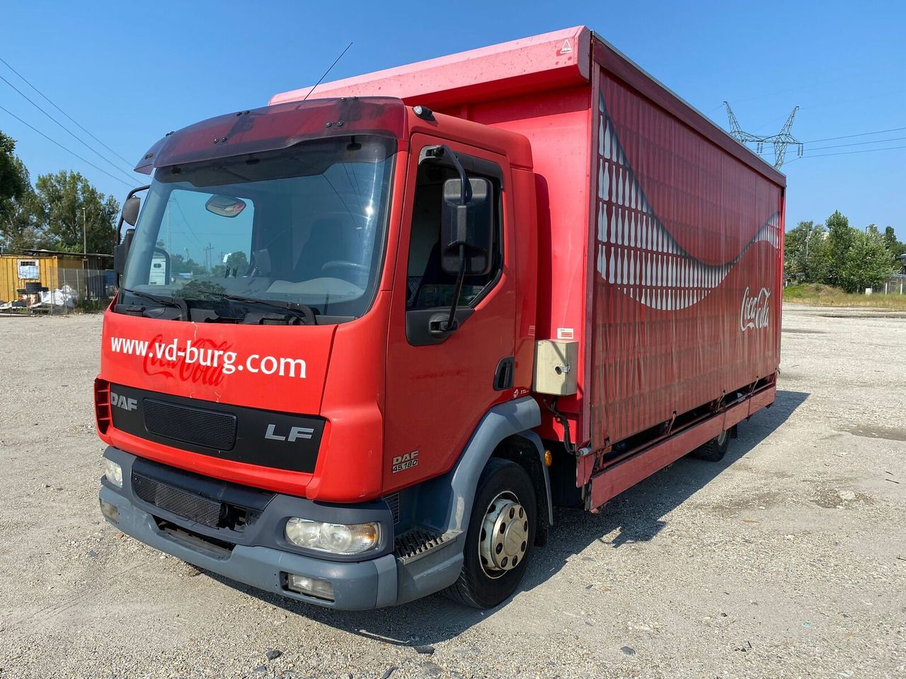 DAF LF 45.180 Pritsche + Plane - Tipper: picture 1 DAF LF 45.180 Pritsche + Plane - Tipper: picture 1