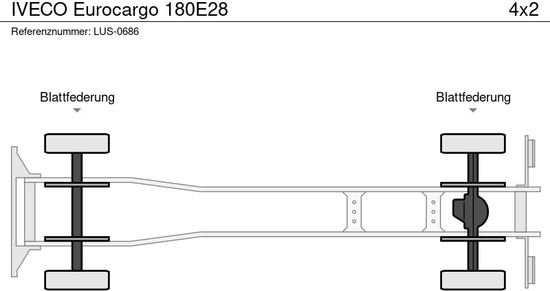 Dropside/ Flatbed truck, Crane truck Iveco Eurocargo 180E28: picture 15