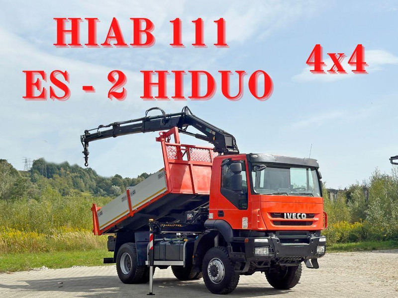 Iveco TRAKKER 190T36 * HIAB 111 ES-2 HIDUO * 4x4 * TOP - Tipper, Crane truck: picture 1 Iveco TRAKKER 190T36 * HIAB 111 ES-2 HIDUO * 4x4 * TOP - Tipper, Crane truck: picture 1