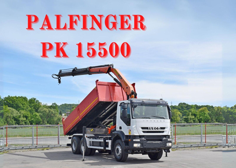 Iveco TRAKKER 360 * KIPPER 5,60 m * PK 15500 + FUNK * 6x4 - Tipper, Crane truck: picture 1 Iveco TRAKKER 360 * KIPPER 5,60 m * PK 15500 + FUNK * 6x4 - Tipper, Crane truck: picture 1