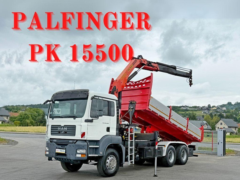 MAN TGA 26.400 * KIPPER 6,00m + PK 15500 * 6x4 * TOP - Tipper, Crane truck: picture 1 MAN TGA 26.400 * KIPPER 6,00m + PK 15500 * 6x4 * TOP - Tipper, Crane truck: picture 1