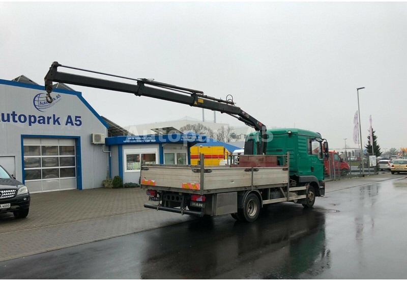 MAN TGL 8.180 Flatbed + Crane Hiab 055 - Dropside/ Flatbed truck, Crane truck: picture 4 MAN TGL 8.180 Flatbed + Crane Hiab 055 - Dropside/ Flatbed truck, Crane truck: picture 4