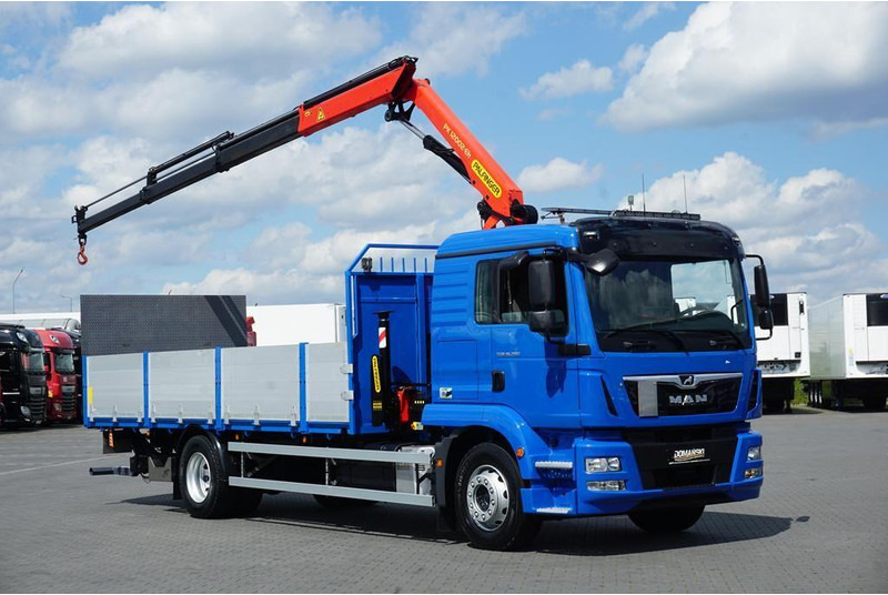 MAN TGM / 18.290 / SKRZYNIOWY + HDS + WINDA / PALFINGER PK 12002 / - Dropside/ Flatbed truck, Crane truck: picture 2 MAN TGM / 18.290 / SKRZYNIOWY + HDS + WINDA / PALFINGER PK 12002 / - Dropside/ Flatbed truck, Crane truck: picture 2