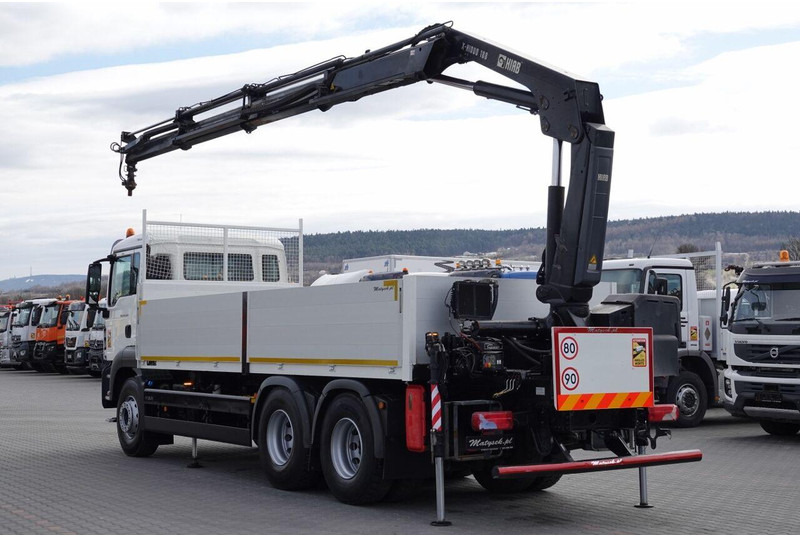 MAN TGS 26.320 / 6X4 / SKRZYNIOWY 6.5 M + HDS HIAB 188 BS-3 / MAX UD - Dropside/ Flatbed truck, Crane truck: picture 2 MAN TGS 26.320 / 6X4 / SKRZYNIOWY 6.5 M + HDS HIAB 188 BS-3 / MAX UD - Dropside/ Flatbed truck, Crane truck: picture 2