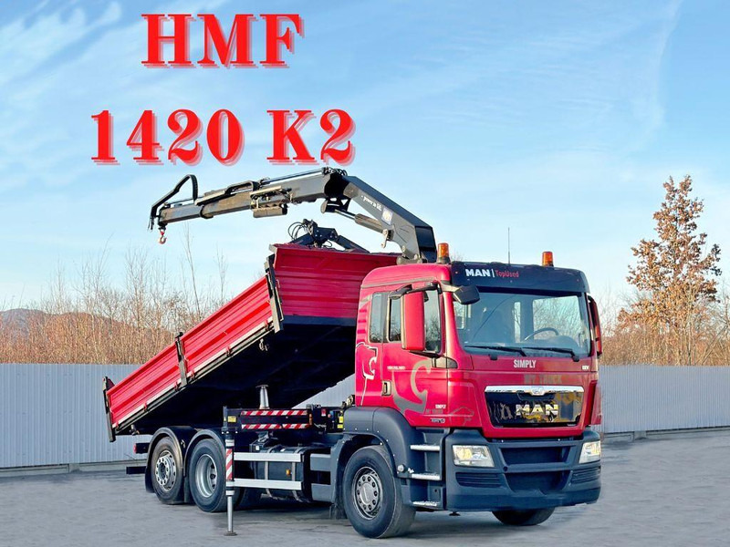 MAN TGS 26.360 Kipper 5,15m*HMF 1420 K2 + FUNK/6x2 - Tipper, Crane truck: picture 1 MAN TGS 26.360 Kipper 5,15m*HMF 1420 K2 + FUNK/6x2 - Tipper, Crane truck: picture 1