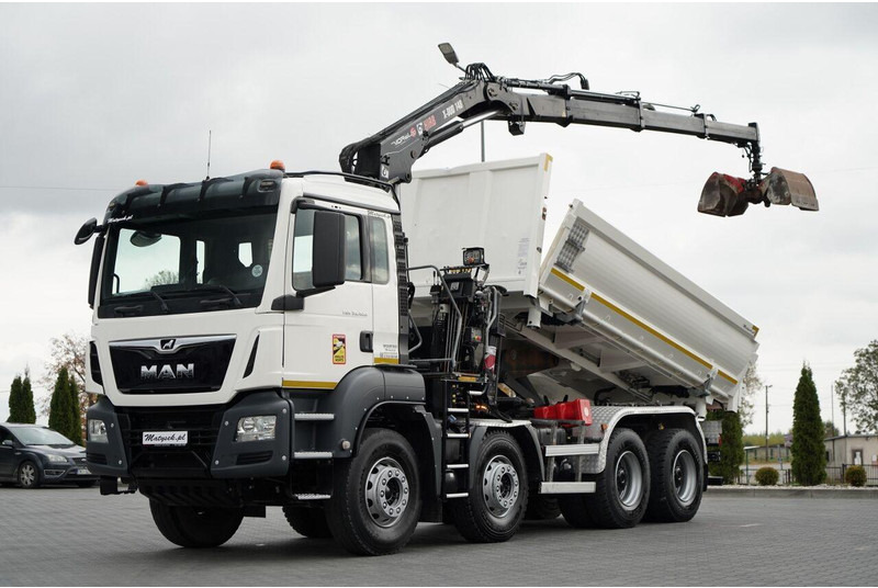 MAN TGS 35.420 / 8x4 / WYWROTKA 2 STRONNA / HYDROBURTA / BORDMATIC - Tipper, Crane truck: picture 1 MAN TGS 35.420 / 8x4 / WYWROTKA 2 STRONNA / HYDROBURTA / BORDMATIC - Tipper, Crane truck: picture 1