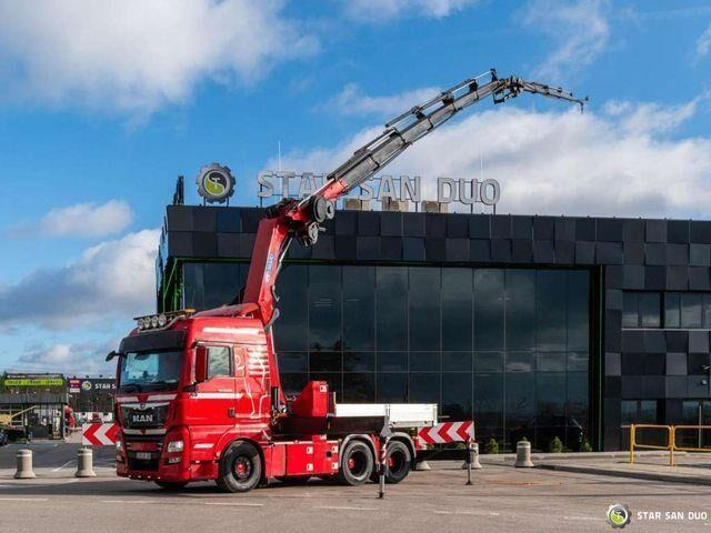 MAN TGX 28.500 6x2 HMF 5020K-RC Fly Jib Crane - Dropside/ Flatbed truck, Crane truck: picture 2 MAN TGX 28.500 6x2 HMF 5020K-RC Fly Jib Crane - Dropside/ Flatbed truck, Crane truck: picture 2