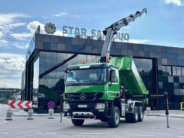 Mercedes-Benz ACTROS 3346 6x6 HIAB 244EP-4 Crane Kipper - Tipper, Crane truck: picture 1 Mercedes-Benz ACTROS 3346 6x6 HIAB 244EP-4 Crane Kipper - Tipper, Crane truck: picture 1