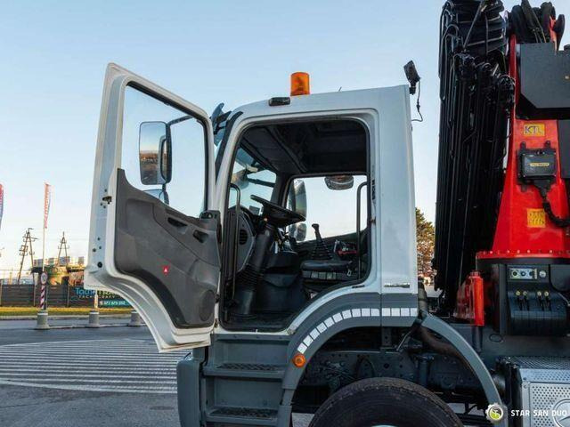 Dropside/ Flatbed truck, Crane truck Mercedes-Benz AXOR 1829 4x4 Palfinger PK 29002 Crane Winch: picture 11