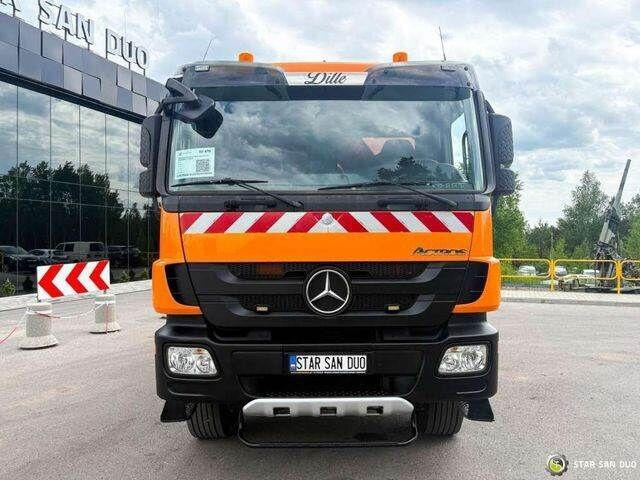 Tipper, Crane truck Mercedes-Benz Actros 1841 AK 4x4 Hiab 288E-7 Crane Kipper: picture 11