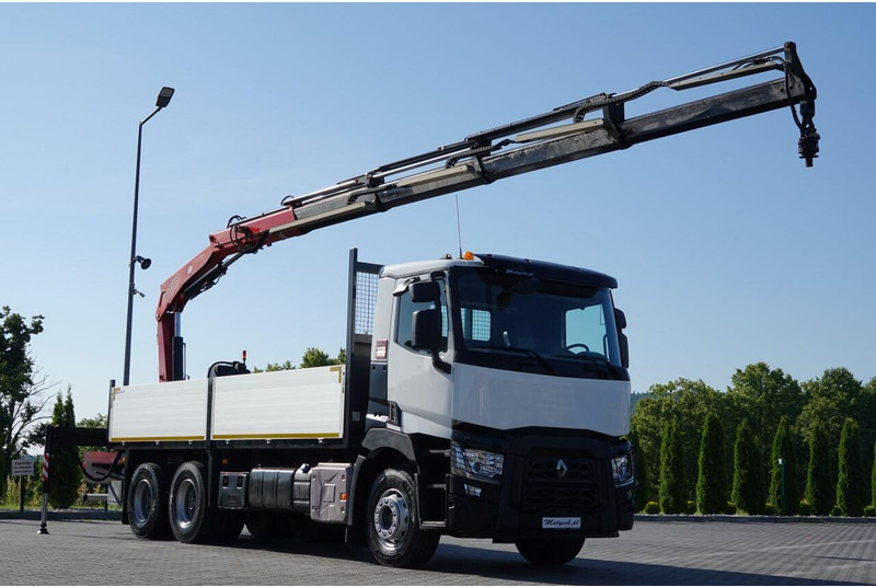 Renault C 380 / 6X4 / SKRZYNIOWY 6.4 M / + HDS FASSI F175A / MAX UDŹWIG - Dropside/ Flatbed truck, Crane truck: picture 2 Renault C 380 / 6X4 / SKRZYNIOWY 6.4 M / + HDS FASSI F175A / MAX UDŹWIG - Dropside/ Flatbed truck, Crane truck: picture 2