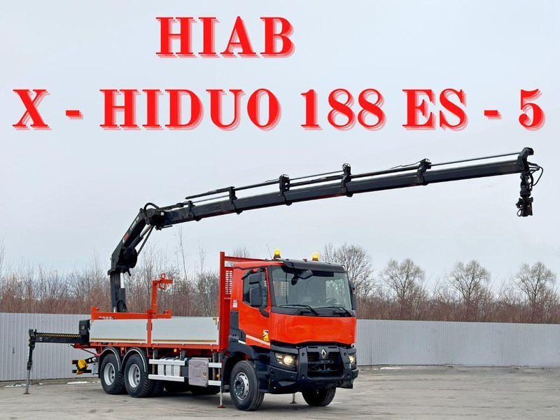 Renault C 430 *HIAB X - HIPRO 188 ES - 5 + FUNK* 6x4 - Dropside/ Flatbed truck, Crane truck: picture 1 Renault C 430 *HIAB X - HIPRO 188 ES - 5 + FUNK* 6x4 - Dropside/ Flatbed truck, Crane truck: picture 1
