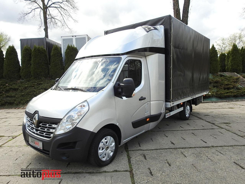 Renault MASTER PLANDEKA 8 PALET WEBASTO TEMPOMAT NAWIGACJA KLIMATYZACJA - Box truck: picture 1 Renault MASTER PLANDEKA 8 PALET WEBASTO TEMPOMAT NAWIGACJA KLIMATYZACJA - Box truck: picture 1