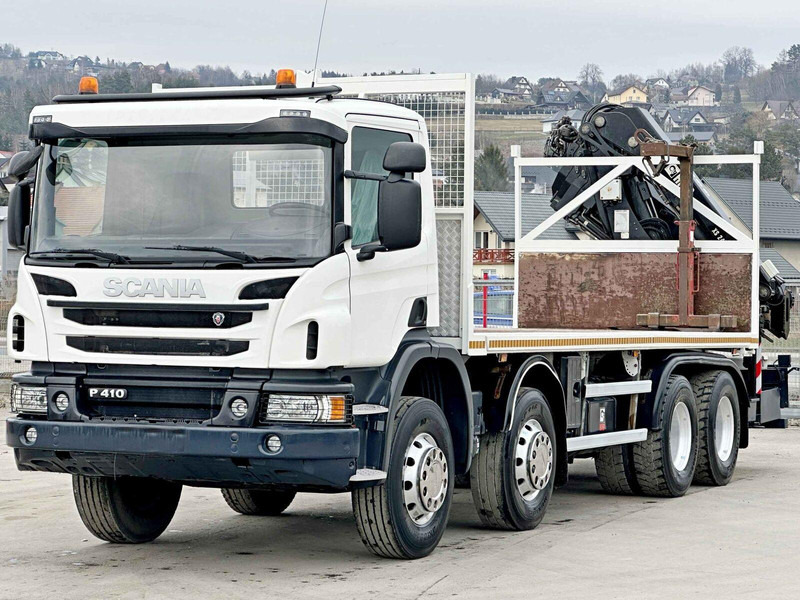 Scania P 410*PLATFORM 7,00m*HIAB 244 E-5 HIPRO+FUNK/8x4 - Dropside/ Flatbed truck, Crane truck: picture 4 Scania P 410*PLATFORM 7,00m*HIAB 244 E-5 HIPRO+FUNK/8x4 - Dropside/ Flatbed truck, Crane truck: picture 4