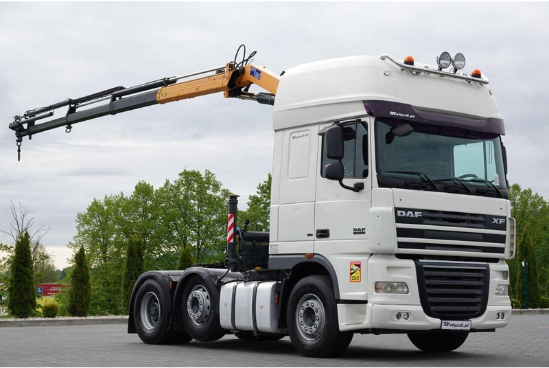DAF XF 105.510 / CIĄGNIK SIODŁOWY PUSHER / + HDS COPMA 160.5 / WYSÓ - Tractor unit: picture 1 DAF XF 105.510 / CIĄGNIK SIODŁOWY PUSHER / + HDS COPMA 160.5 / WYSÓ - Tractor unit: picture 1
