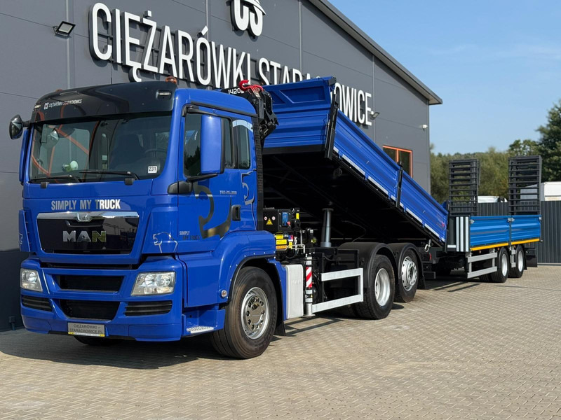 MAN TGS 26.360 wywrotka 3-stronna hds HMF 1420 K2+ Samro CD19TJ przy - Tractor unit: picture 1 MAN TGS 26.360 wywrotka 3-stronna hds HMF 1420 K2+ Samro CD19TJ przy - Tractor unit: picture 1