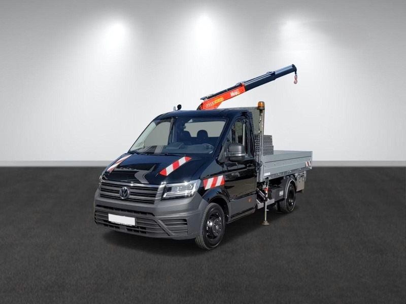 Volkswagen Crafter 50 - Flatbed truck + crane - Dropside/ Flatbed truck, Crane truck: picture 1 Volkswagen Crafter 50 - Flatbed truck + crane - Dropside/ Flatbed truck, Crane truck: picture 1