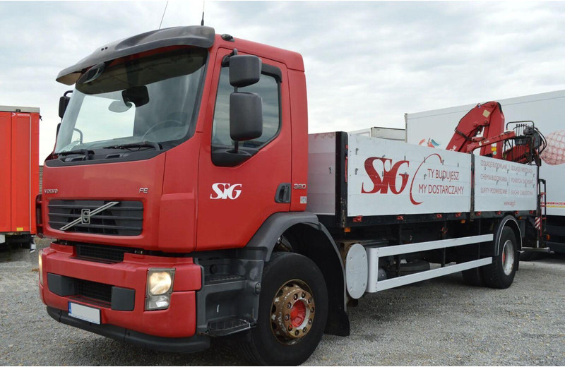 Volvo FE 18.320 FLATBED CRANE - Dropside/ Flatbed truck, Crane truck: picture 1 Volvo FE 18.320 FLATBED CRANE - Dropside/ Flatbed truck, Crane truck: picture 1