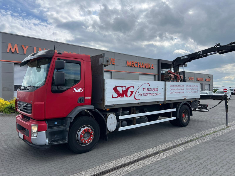 Volvo FE 320 FLATBED CRANE KRAN HDS HIAB 122B-2 DUO - Dropside/ Flatbed truck, Crane truck: picture 2 Volvo FE 320 FLATBED CRANE KRAN HDS HIAB 122B-2 DUO - Dropside/ Flatbed truck, Crane truck: picture 2