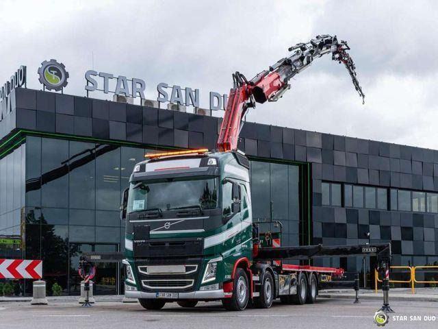 Volvo FH 510 8x4 FASSI F820 RA2.26 Fly Jib Crane Kran - Dropside/ Flatbed truck, Crane truck: picture 2 Volvo FH 510 8x4 FASSI F820 RA2.26 Fly Jib Crane Kran - Dropside/ Flatbed truck, Crane truck: picture 2