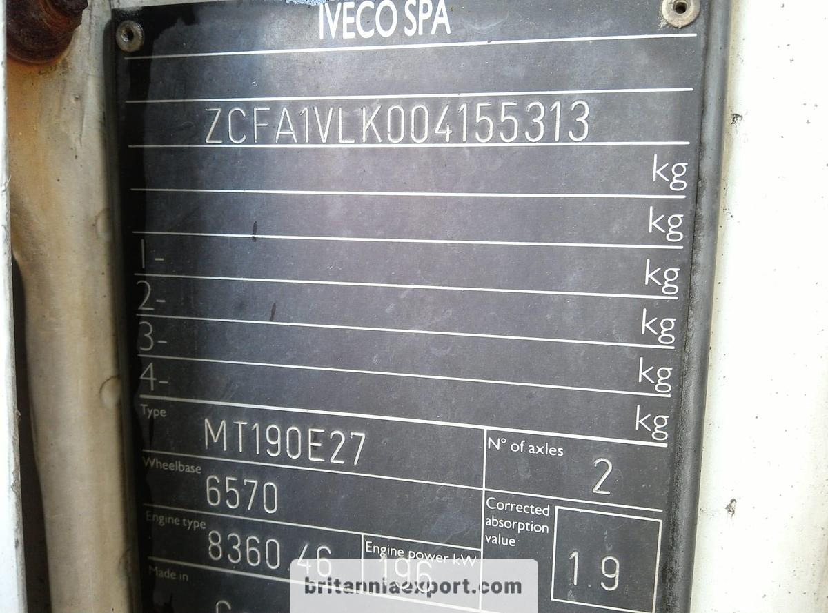 Refrigerator truck IVECO Eurotech 190E27 | Euro 2 | 19 Ton | Choice of 3 |: picture 11