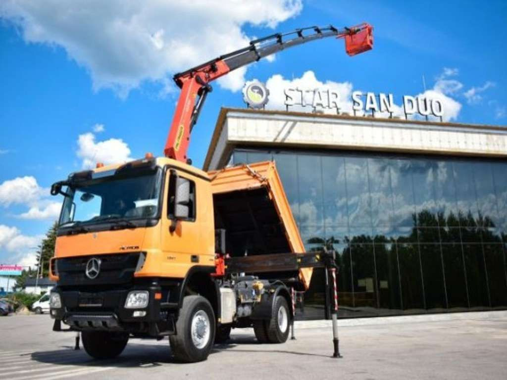 Mercedes-Benz ACTROS 1841 4x4 PALFINGER PK 22002 CRANE KIPER - Crane truck: picture 5 Mercedes-Benz ACTROS 1841 4x4 PALFINGER PK 22002 CRANE KIPER - Crane truck: picture 5