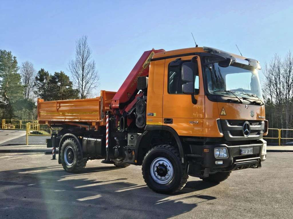 Mercedes-Benz ACTROS 1841 4x4 PALFINGER PK 22002 CRANE KIPER - Tipper, Crane truck: picture 4 Mercedes-Benz ACTROS 1841 4x4 PALFINGER PK 22002 CRANE KIPER - Tipper, Crane truck: picture 4